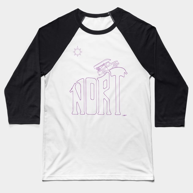 Nort Plum Line Art. Baseball T-Shirt by O_Canada 
